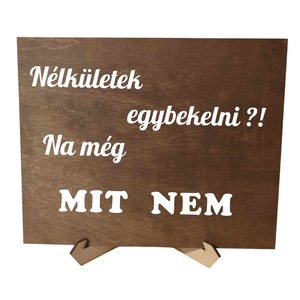 Esküvői dekorációs vicces  fatáblák témakörben - esküvő - dekoráció - tábla & jelzés - Meska.hu