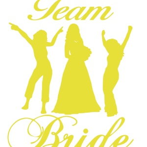 Vasalóval felvasalható Team Bride PÓLÓminta, személyes  ajándék, névnapi ajándék - otthon & életmód - papír, írószer - matrica, matrica csomag - Meska.hu