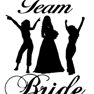 Vasalóval felvasalható Team Bride PÓLÓminta, személyes  ajándék, névnapi ajándék - otthon & életmód - papír, írószer - matrica, matrica csomag - Meska.hu