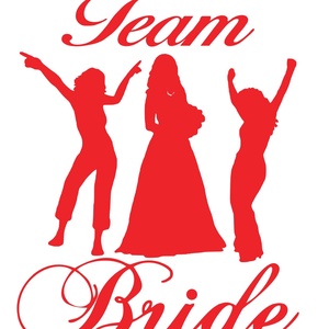 Vasalóval felvasalható Team Bride PÓLÓminta, személyes  ajándék, névnapi ajándék - otthon & életmód - papír, írószer - matrica, matrica csomag - Meska.hu
