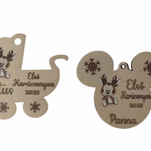 Első karácsonyom babakocsi formájú karácsonyfadísz - karácsony - karácsonyi lakásdekoráció - karácsonyfadíszek - Meska.hu