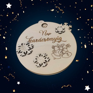 Adventi visszaszámláló - karácsony - karácsonyi lakásdekoráció - karácsonyfadíszek - Meska.hu