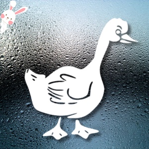 Lúd dekormatrica, ablakmatrica - otthon & életmód - dekoráció - ajtó- és ablak dekoráció - ablakmatrica - Meska.hu