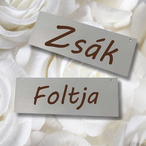 Páros széktábla Zsák és a Foltja - esküvő - dekoráció - tábla & jelzés - Meska.hu