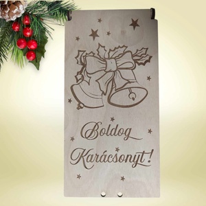 Pénzátadó dobozka csengővel gravírozva - esküvő - emlék & ajándék - doboz - Meska.hu