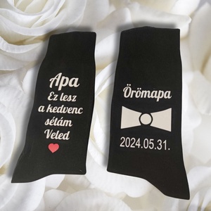  ESKÜVŐI ÖRÖMAPA zokni - esküvő - ruha - vállfa - Meska.hu