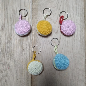 Horgolt macaron kulcstartó, Táska & Tok, Kulcstartó & Táskadísz, Kulcstartó, Horgolás, MESKA