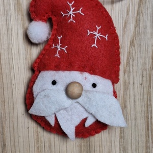 Filc Mikulás  Télapó karácsonyfa díszek - karácsony - mikulás - mikulás beltéri dekoráció - Meska.hu