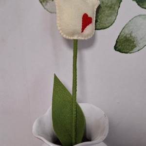 Filc tulipán. Örök tulipán. Mosolygós tulipán  - Meska.hu