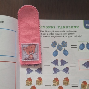 Filc könyvjelző állatos mintával, Könyv & Zene, Könyvjelző, Varrás, Hímzés, MESKA