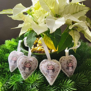 Filc karácsonyfa díszek - Meska.hu