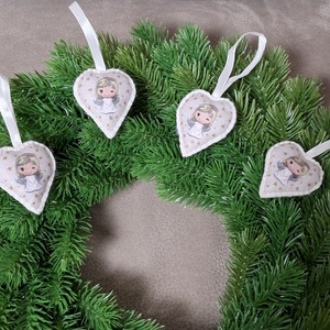 Filc karácsonyfa díszek - karácsony - karácsonyi lakásdekoráció - karácsonyfadíszek - Meska.hu