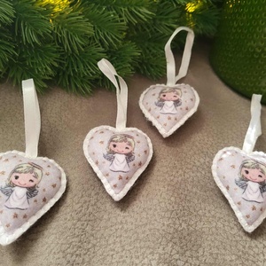 Filc karácsonyfa díszek - karácsony - karácsonyi lakásdekoráció - karácsonyfadíszek - Meska.hu