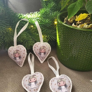 Filc karácsonyfa díszek - karácsony - karácsonyi lakásdekoráció - karácsonyfadíszek - Meska.hu