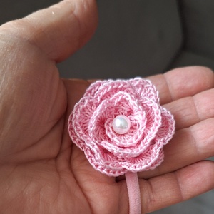 Hajgumi horgolt  rózsával, virággal, masnival vagy pillangóval., Ruha & Divat, Hajdísz & Hajcsat, Hajgumi, Horgolás, MESKA