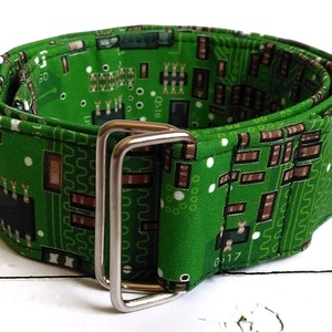 Geek számítógépes alaplap mintás öv - ruha & divat - öv & övcsat - öv - Meska.hu