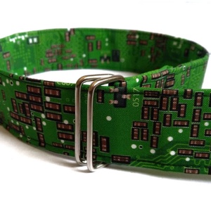 Geek számítógépes alaplap mintás öv - ruha & divat - öv & övcsat - öv - Meska.hu