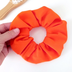 Narancs őszi scrunchie hajgumi - M-es - ruha & divat - hajdísz & hajcsat - hajgumi - Meska.hu