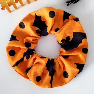 Denevéres őszi Halloween scrunchie hajgumi - M-es, Ruha & Divat, Hajdísz & Hajcsat, Hajgumi, Varrás, MESKA