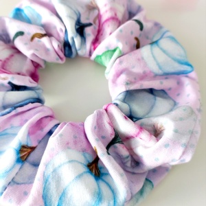 Őszi tökös narancs Halloween scrunchie hajgumi - M-es - ruha & divat - hajdísz & hajcsat - hajgumi - Meska.hu