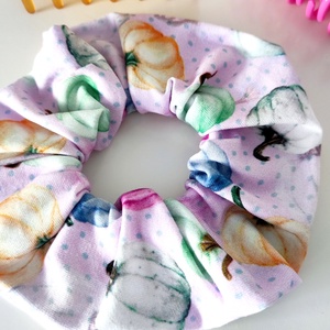 Őszi tökös narancs Halloween scrunchie hajgumi - M-es - ruha & divat - hajdísz & hajcsat - hajgumi - Meska.hu