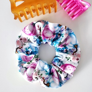 Őszi tök mintás lila Halloween scrunchie hajgumi - M-es, Ruha & Divat, Hajdísz & Hajcsat, Hajgumi, Varrás, MESKA