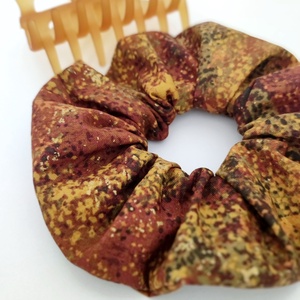 Barna pöttyös őszi női l scrunchie hajgumi - M-es, Ruha & Divat, Hajdísz & Hajcsat, Hajgumi, Varrás, MESKA