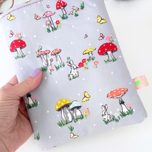 Őszi erdei gombás könyvtok kicsi MINI- nyitott - könyv & zene - könyvtok - Meska.hu