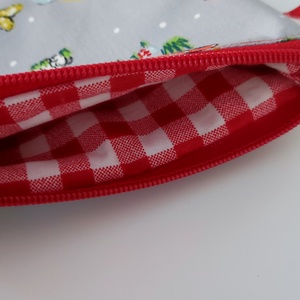 Gombás pamut neszesszer - MINI zerowaste - táska & tok - neszesszer - Meska.hu