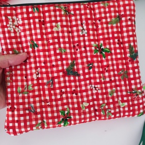 Piros kockás karácsonyi neszesszer szett - 3db zerowaste - táska & tok - neszesszer - Meska.hu Piros kockás karácsonyi neszesszer szett - 3db zerowaste - táska & tok - neszesszer - Meska.hu