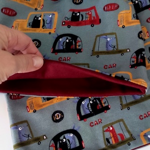 Állatos fiú sapka és sál szett őszi tavaszi 54-es - ruha & divat - babaruha & gyerekruha - babasapka - Meska.hu