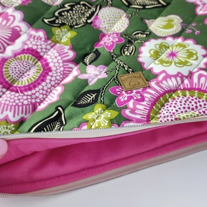 Természetes virágos laptop tartó táska -  elegáns nőies 13-16 méretben - táska & tok - laptoptáska, laptop hátizsák - Meska.hu