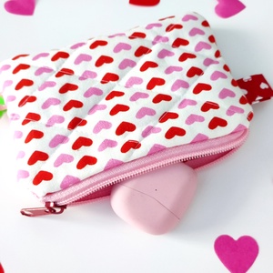 Női Valentin ajándékcsomag - Anyák napi ajándék válogatás szív mintás - táska & tok - neszesszer - Meska.hu