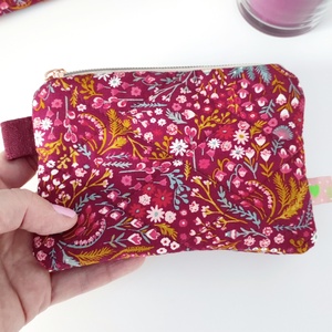 Virág mintás tavaszi női pipere táska � Környezettudatos neszesszer, Táska & Tok, Neszesszer, Varrás, MESKA