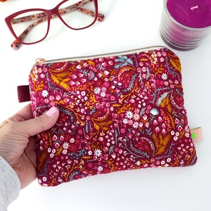 Virág mintás tavaszi női pipere táska � Környezettudatos neszesszer - táska & tok - neszesszer - Meska.hu