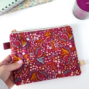 Virágos női kozmetikai táska - mindennapos használatra, Táska & Tok, Neszesszer, Varrás, MESKA