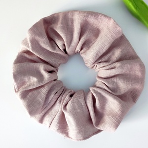 Természetes len scrunchie hajgumi - M-es - ruha & divat - hajdísz & hajcsat - hajgumi - Meska.hu