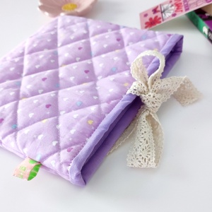 Szív mintás csipkés könyvtok - környezetbarát nyitott - könyv & zene - könyvtok - Meska.hu