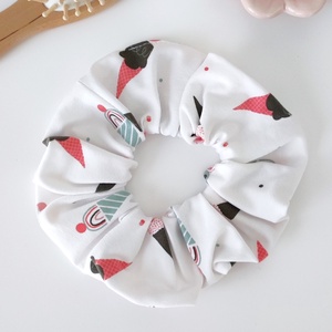 Nyári fehér fagyis scrunchie hajgumi - M-es - Meska.hu