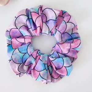 Sellő pikkelyes scrunchie hajgumi - M-es - Meska.hu