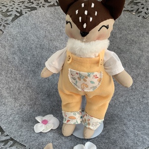 � �Holdvirág � mesés kézzel készült őzike baba (40 cm) �, Játék & Sport, Baba & babaház, Öltöztethető baba, Hímzés, Varrás, MESKA