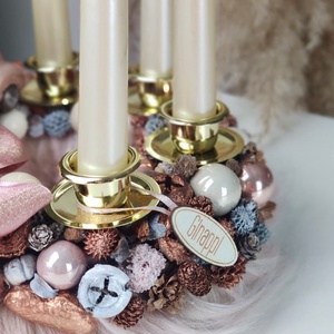 Rosegold autós adventi koszorú - karácsony - adventi díszek - adventi koszorú - Meska.hu Rosegold autós adventi koszorú - karácsony - adventi díszek - adventi koszorú - Meska.hu
