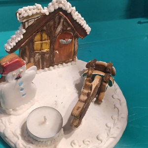 Mézeskalcs kishz mécsessel - karácsony - adventi díszek - adventi gyertyadíszek és koszorúdíszek - Meska.hu
