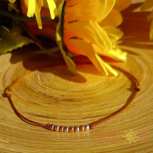 Bokalánc gyöngyökkel - ékszer - lábdísz és testékszer - bokalánc - Meska.hu