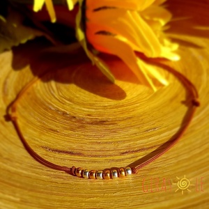 Bokalánc gyöngyökkel - ékszer - lábdísz és testékszer - bokalánc - Meska.hu