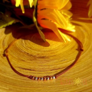 Bokalánc gyöngyökkel - ékszer - lábdísz és testékszer - bokalánc - Meska.hu