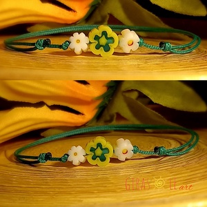 Kiskertem millefiori zsinórka - ékszer - karkötő - gyöngyös karkötő - Meska.hu
