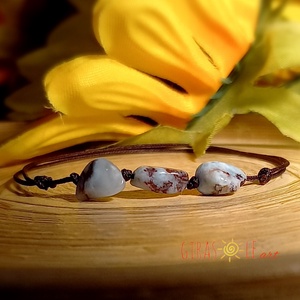 Larimar zsinórka  - ékszer - karkötő - ásványkarkötő - Meska.hu