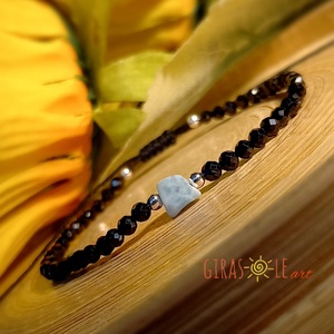 Larimar-spinell karkötő  - Meska.hu