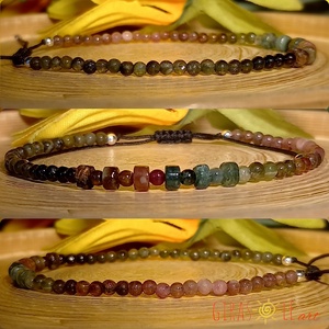 Szivárványos karkötő  - ékszer - karkötő - ásványkarkötő - Meska.hu